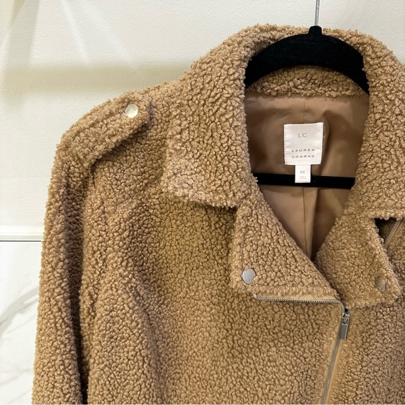 LC Lauren Conrad Sherpa Moto Jacket - Picture 6 of 7
